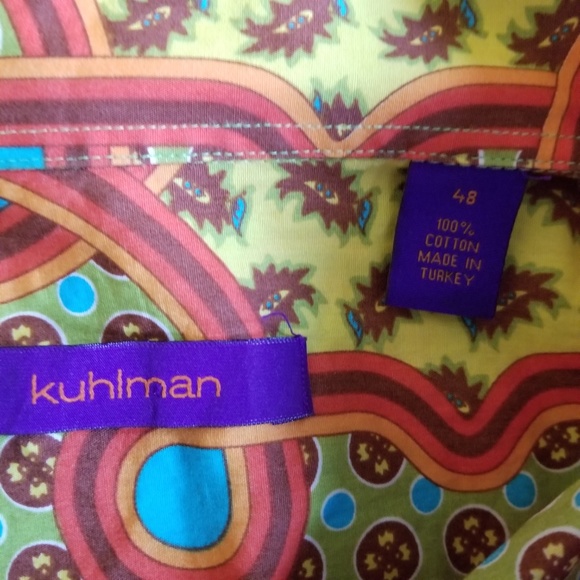 Kuhlman Pattern Print Men's Button Down Shirt 48 - Picture 4 of 4